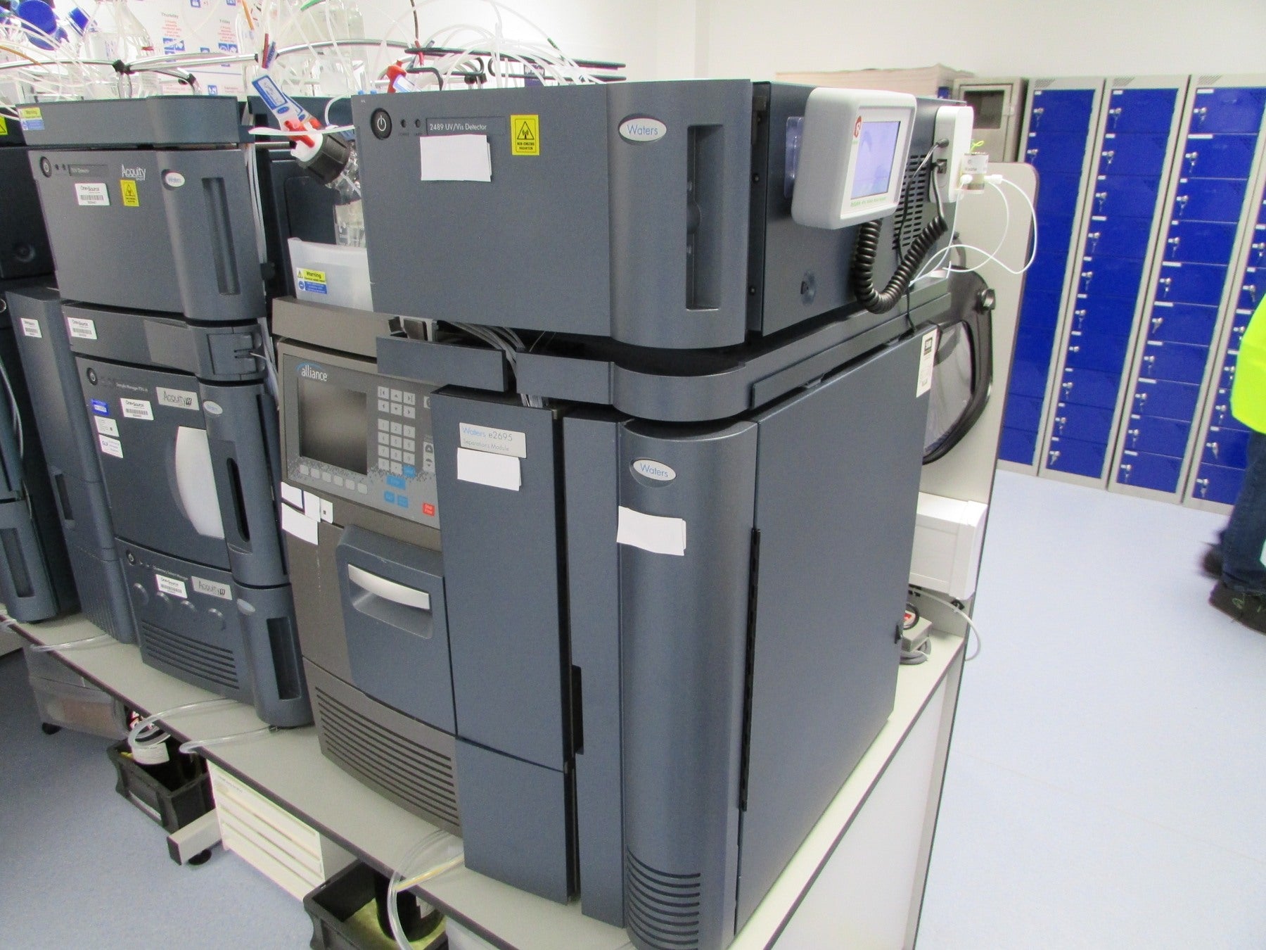 ReSolve controller and valve installed alongside HPLC equipment